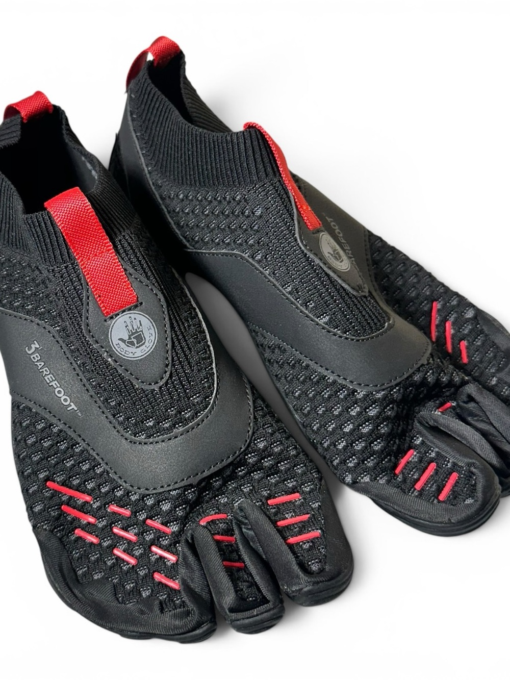Body Glove 3T Barefoot Gauntlet Water Shoes Mens, Black/Red Hydro Knit - Picture 10 of 16